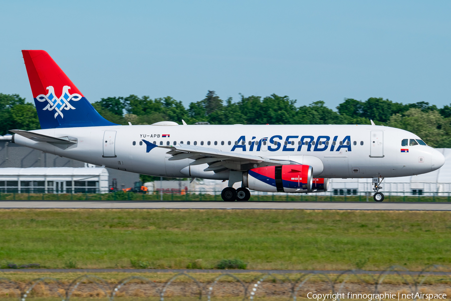 Air Serbia Airbus A319-132 (YU-APB) | Photo 509332