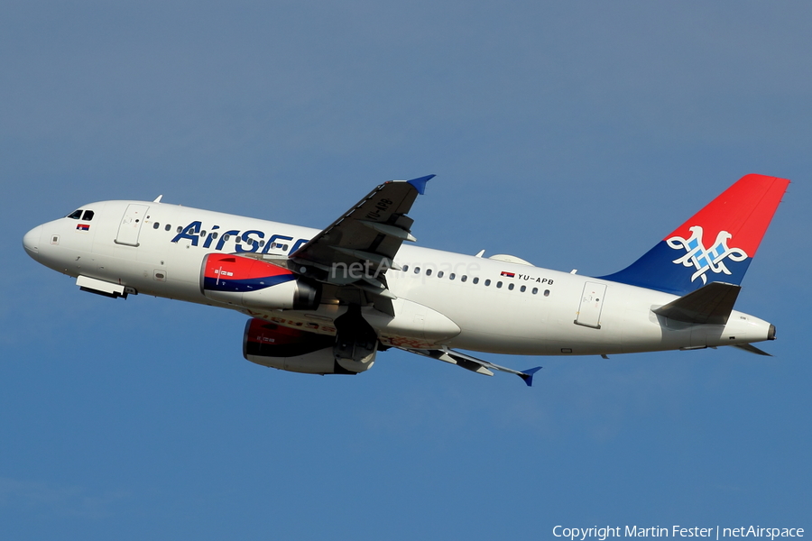 Air Serbia Airbus A319-132 (YU-APB) | Photo 124431