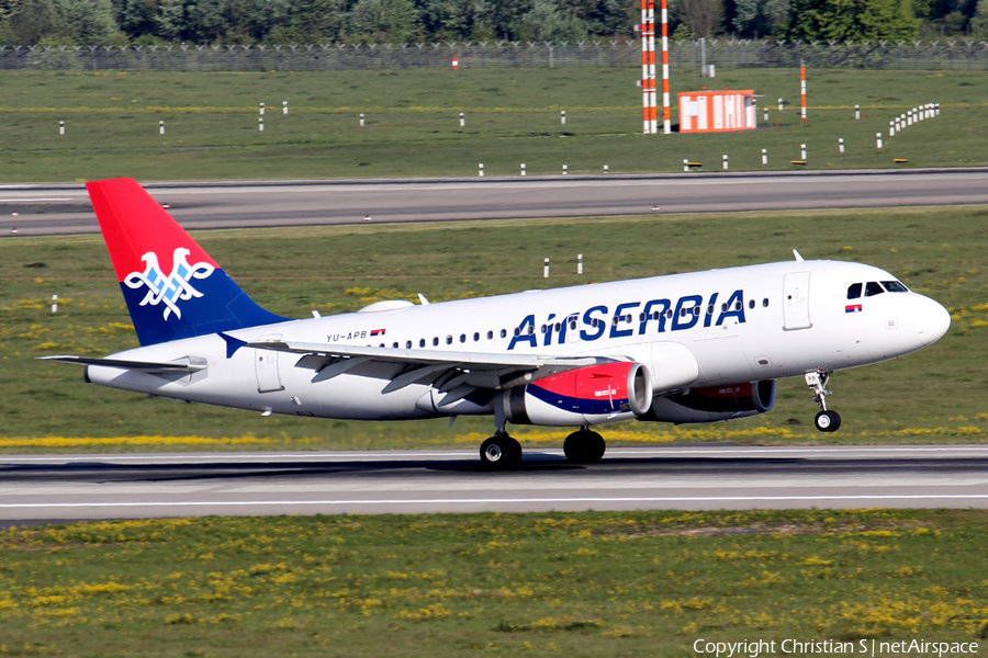 Air Serbia Airbus A319-132 (YU-APB) | Photo 159791