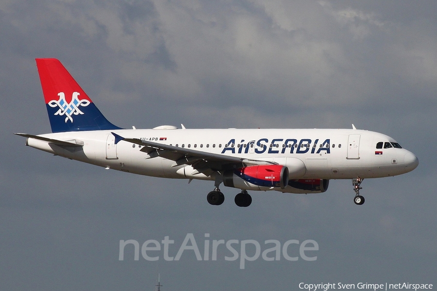 Air Serbia Airbus A319-132 (YU-APB) | Photo 169583