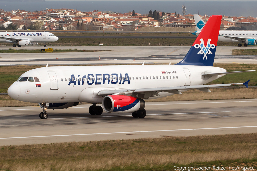 Air Serbia Airbus A319-132 (YU-APB) | Photo 73300