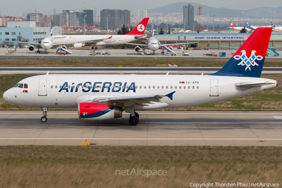 Air Serbia Airbus A319-132 (YU-APB) | Photo 84753