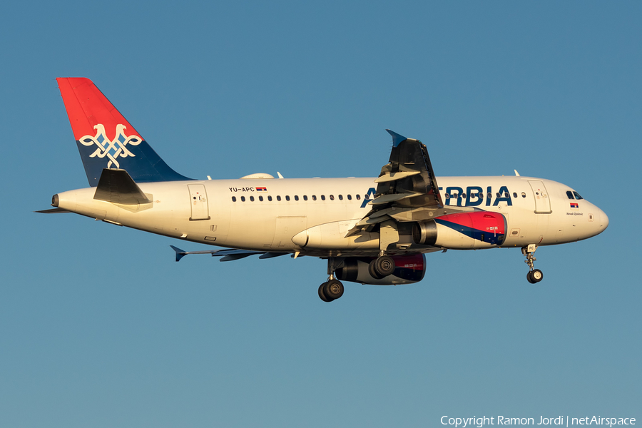 Air Serbia Airbus A319-131 (YU-APC) | Photo 489718