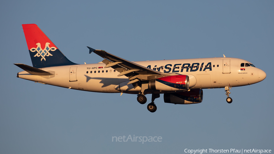 Air Serbia Airbus A319-131 (YU-APC) | Photo 449411