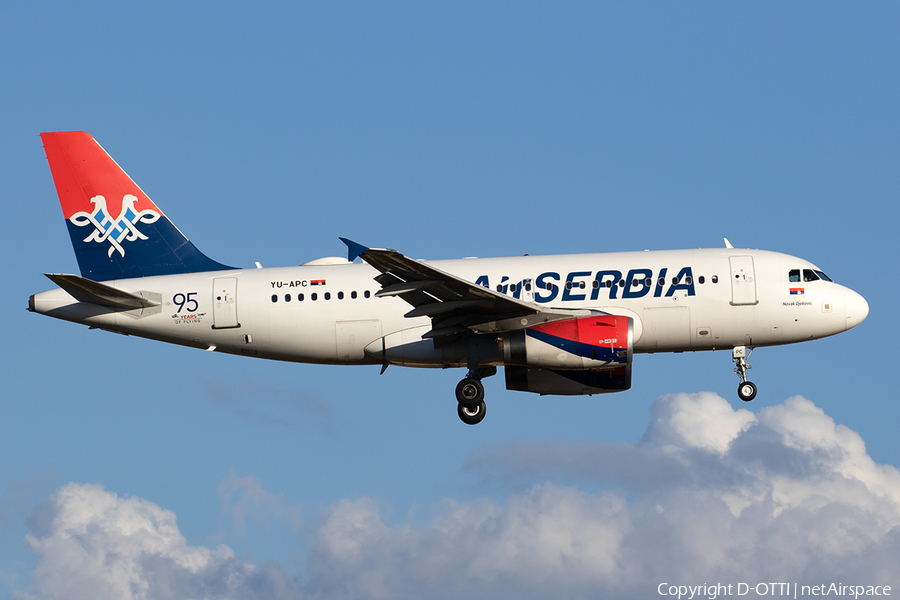 Air Serbia Airbus A319-131 (YU-APC) | Photo 533695