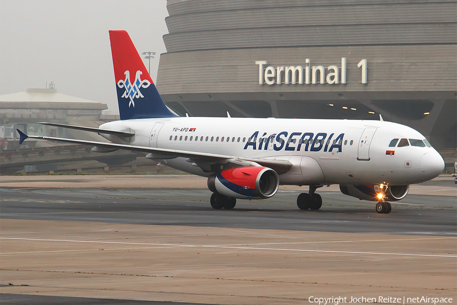 Air Serbia Airbus A319-132 (YU-APD) | Photo 88934