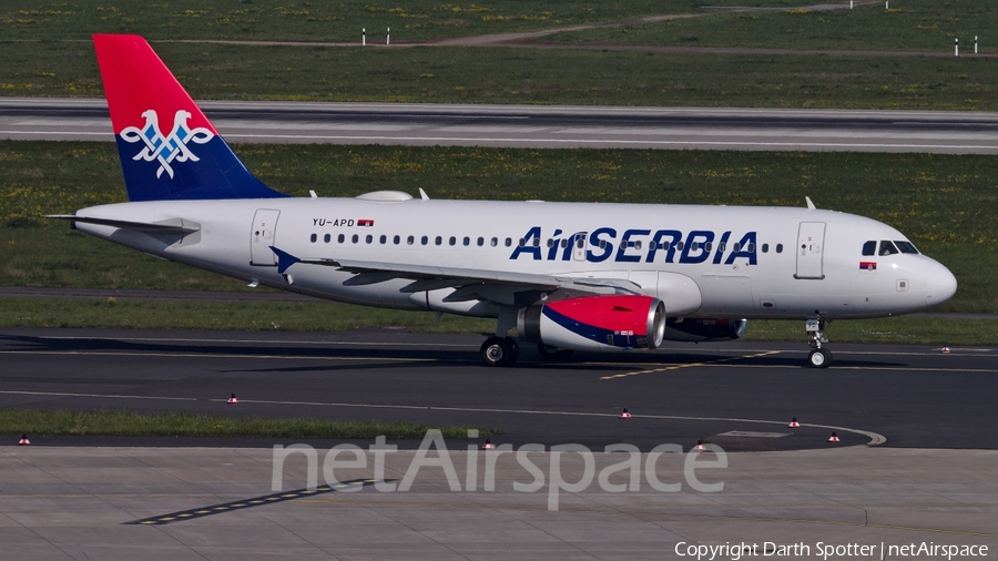 Air Serbia Airbus A319-132 (YU-APD) | Photo 235962