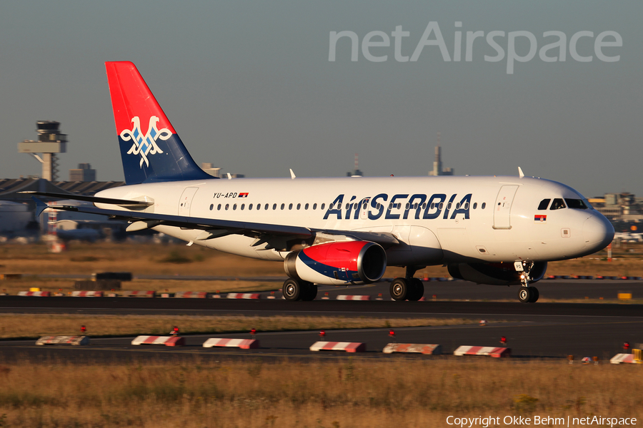 Air Serbia Airbus A319-132 (YU-APD) | Photo 80852