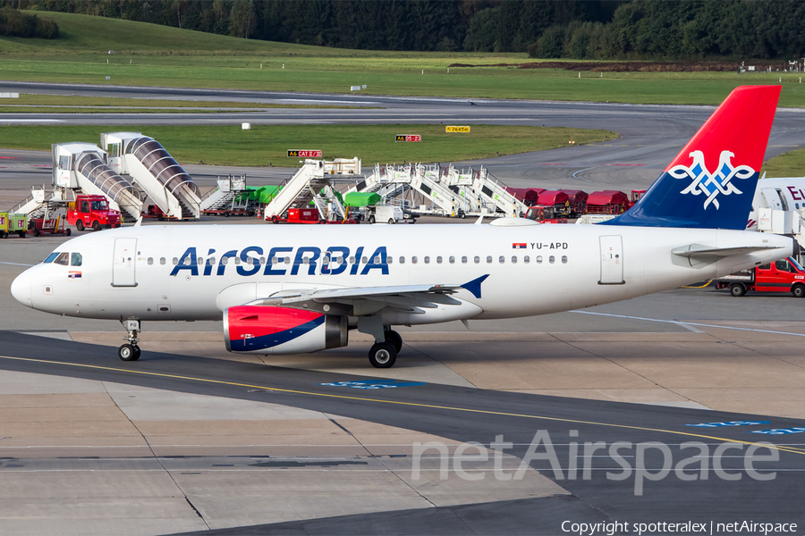 Air Serbia Airbus A319-132 (YU-APD) | Photo 126605
