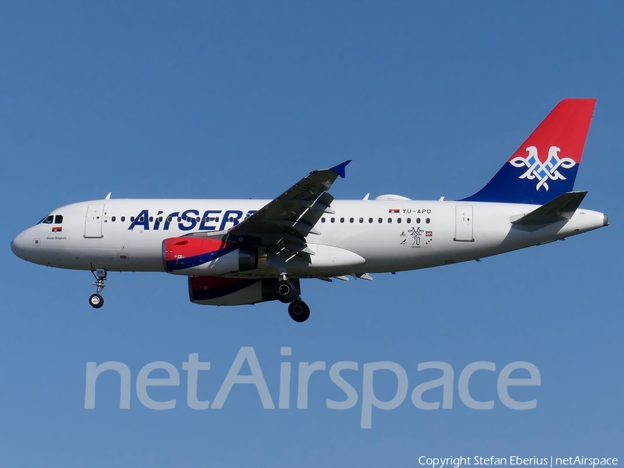Air Serbia Airbus A319-132 (YU-APD) | Photo 174716