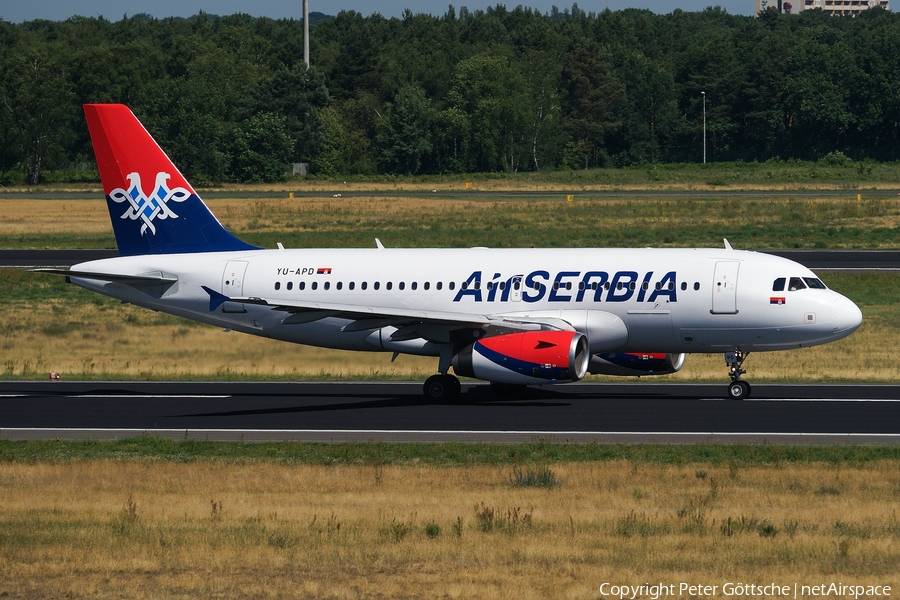 Air Serbia Airbus A319-132 (YU-APD) | Photo 79752