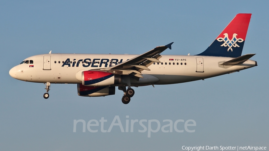 Air Serbia Airbus A319-132 (YU-APE) | Photo 225126