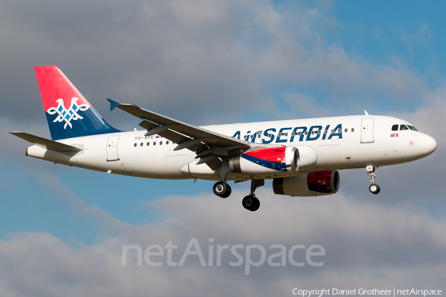 Air Serbia Airbus A319-132 (YU-APE) | Photo 255865
