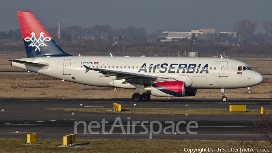 Air Serbia Airbus A319-132 (YU-APE) | Photo 227127