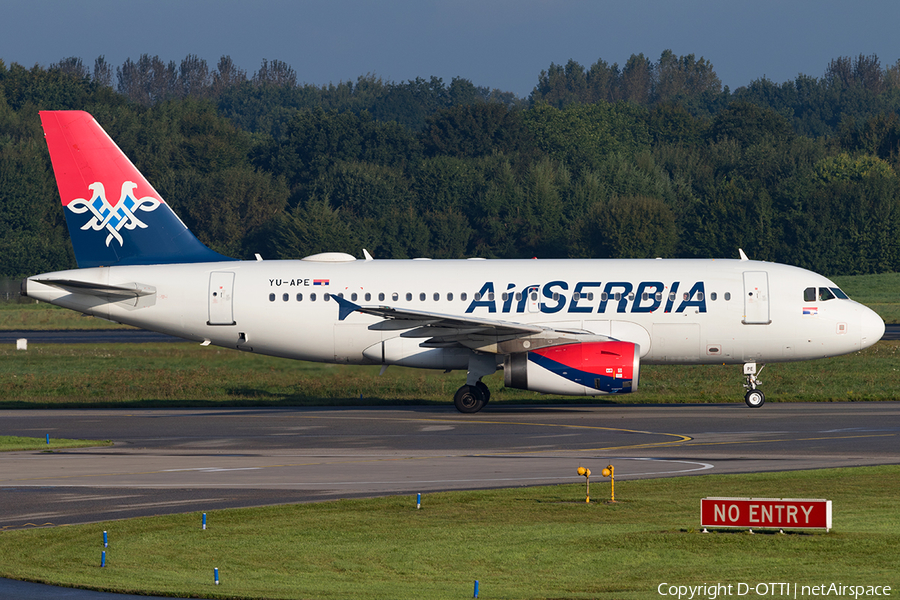 Air Serbia Airbus A319-132 (YU-APE) | Photo 187248