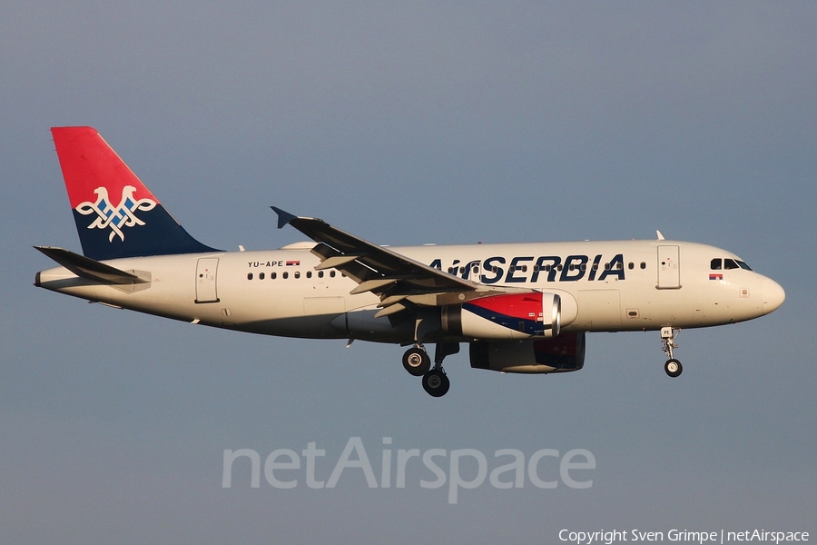 Air Serbia Airbus A319-132 (YU-APE) | Photo 248065