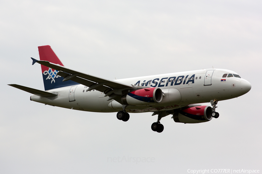 Air Serbia Airbus A319-132 (YU-APE) | Photo 100265