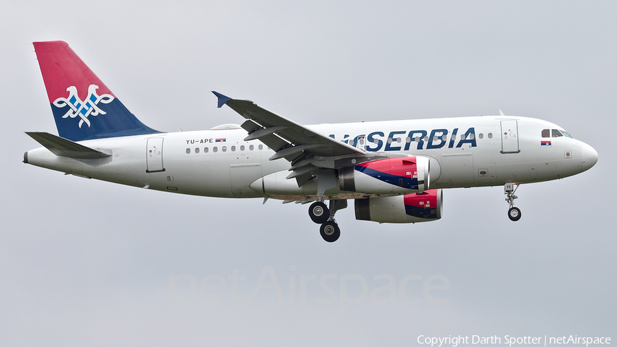 Air Serbia Airbus A319-132 (YU-APE) | Photo 268715