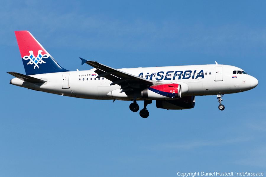 Air Serbia Airbus A319-132 (YU-APE) | Photo 486104