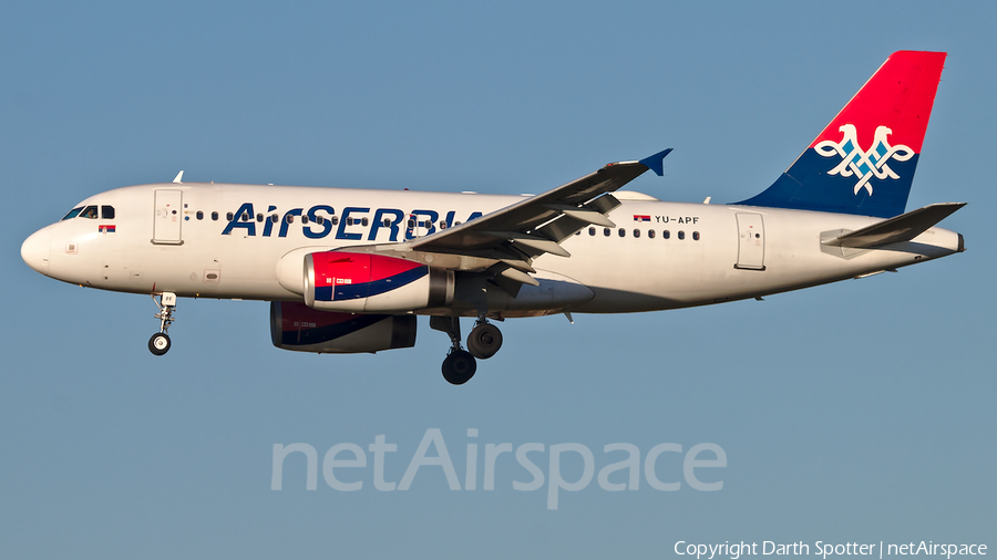 Air Serbia Airbus A319-132 (YU-APF) | Photo 359114