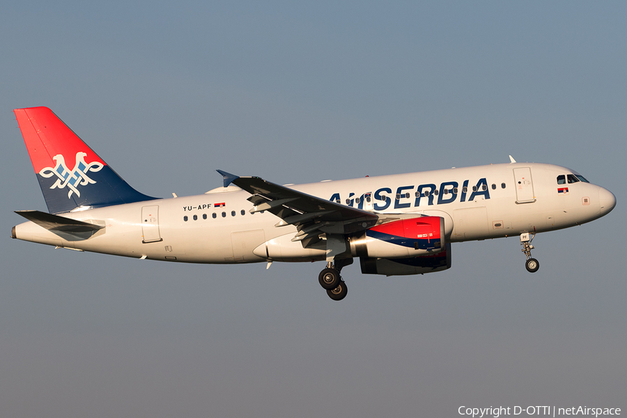 Air Serbia Airbus A319-132 (YU-APF) | Photo 526880