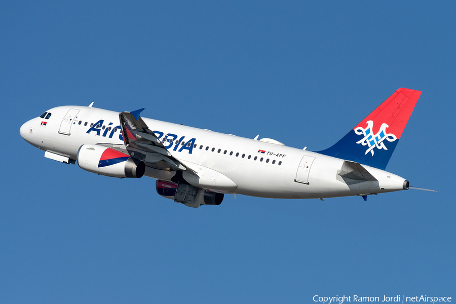 Air Serbia Airbus A319-132 (YU-APF) | Photo 356858