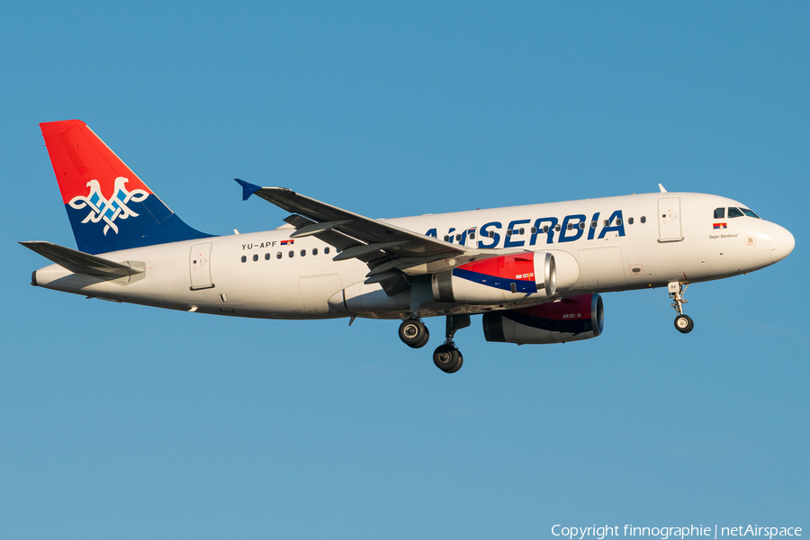 Air Serbia Airbus A319-132 (YU-APF) | Photo 501881
