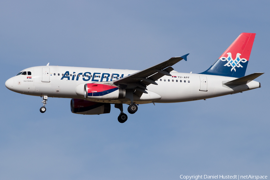 Air Serbia Airbus A319-132 (YU-APF) | Photo 529003