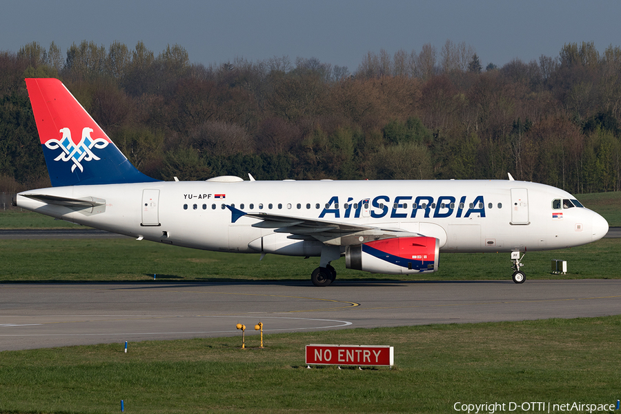 Air Serbia Airbus A319-132 (YU-APF) | Photo 154720