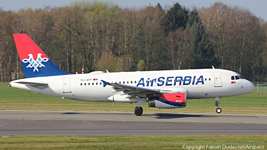 Air Serbia Airbus A319-132 (YU-APF) | Photo 252607
