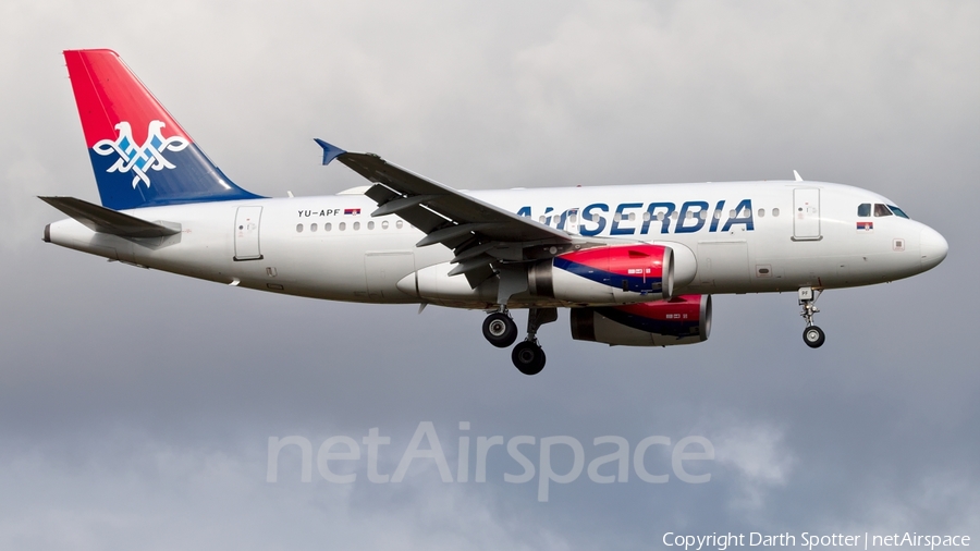 Air Serbia Airbus A319-132 (YU-APF) | Photo 182473