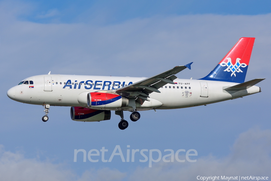 Air Serbia Airbus A319-132 (YU-APF) | Photo 206373