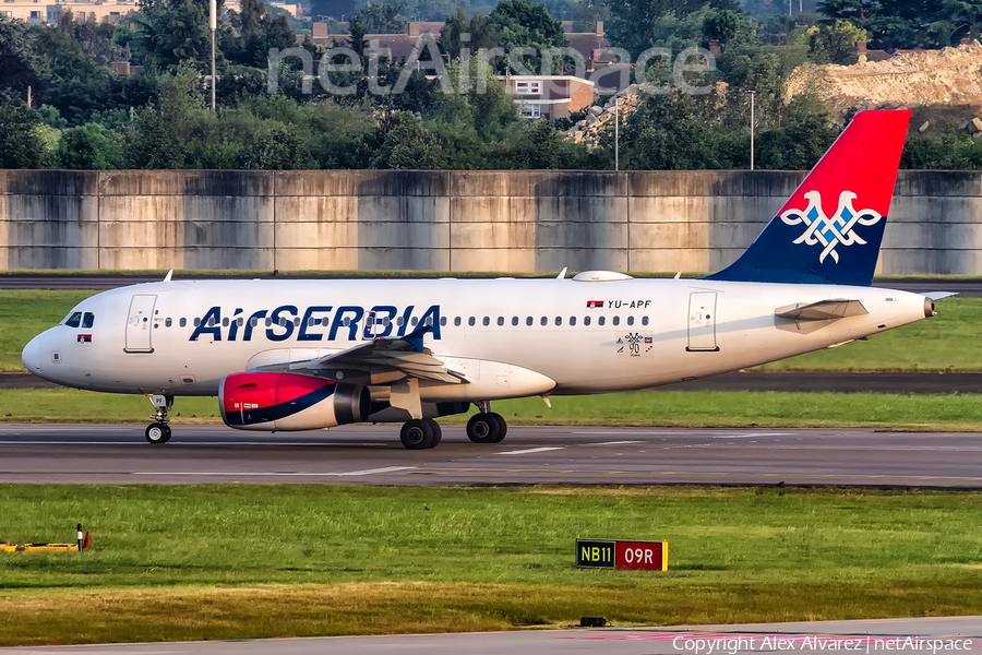 Air Serbia Airbus A319-132 (YU-APF) | Photo 386414