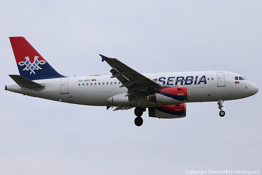 Air Serbia Airbus A319-132 (YU-APF) | Photo 394267