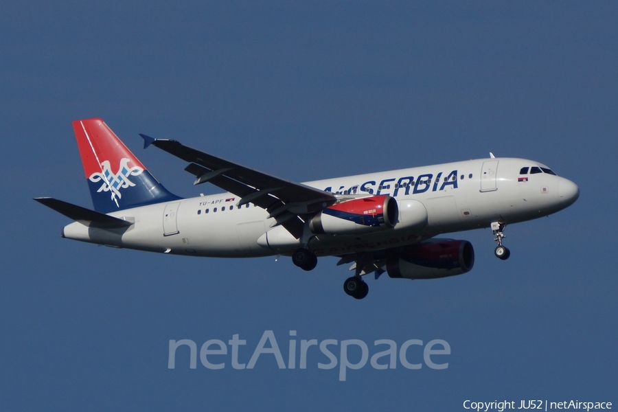 Air Serbia Airbus A319-132 (YU-APF) | Photo 325471