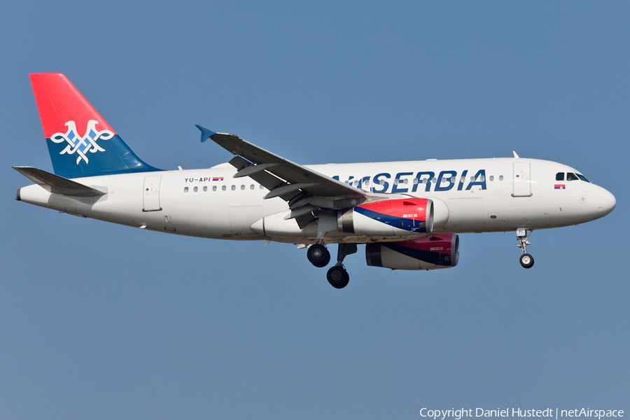 Air Serbia Airbus A319-132 (YU-API) | Photo 496408