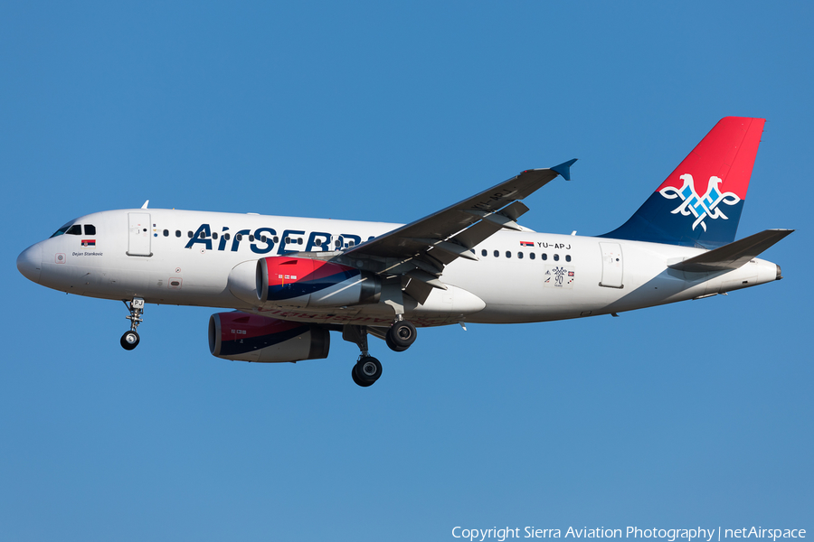 Air Serbia Airbus A319-132 (YU-APJ) | Photo 330710