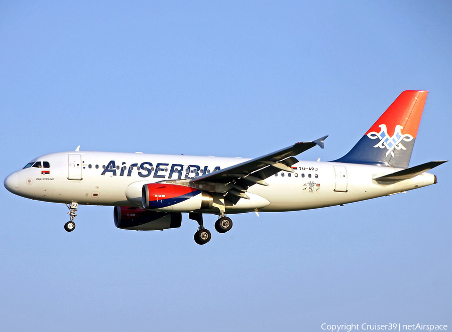 Air Serbia Airbus A319-132 (YU-APJ) | Photo 281737