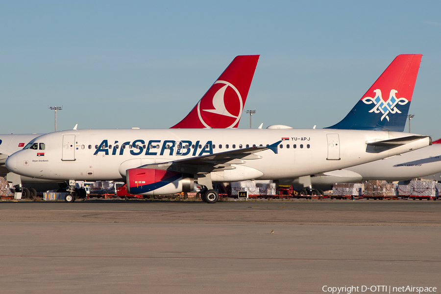 Air Serbia Airbus A319-132 (YU-APJ) | Photo 376552