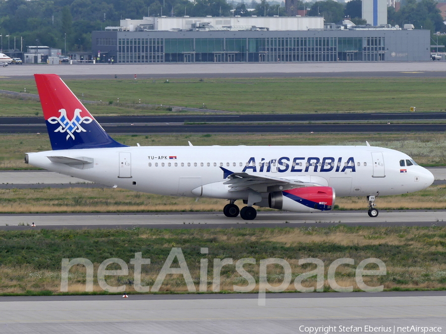 Air Serbia Airbus A319-132 (YU-APK) | Photo 463288