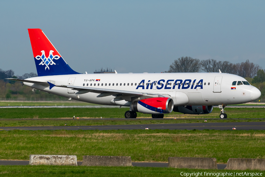 Air Serbia Airbus A319-132 (YU-APK) | Photo 502974