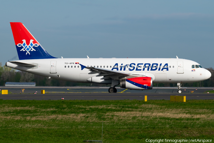 Air Serbia Airbus A319-132 (YU-APK) | Photo 502975