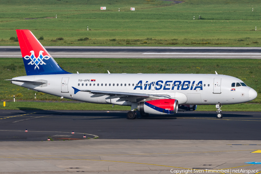 Air Serbia Airbus A319-132 (YU-APK) | Photo 592393