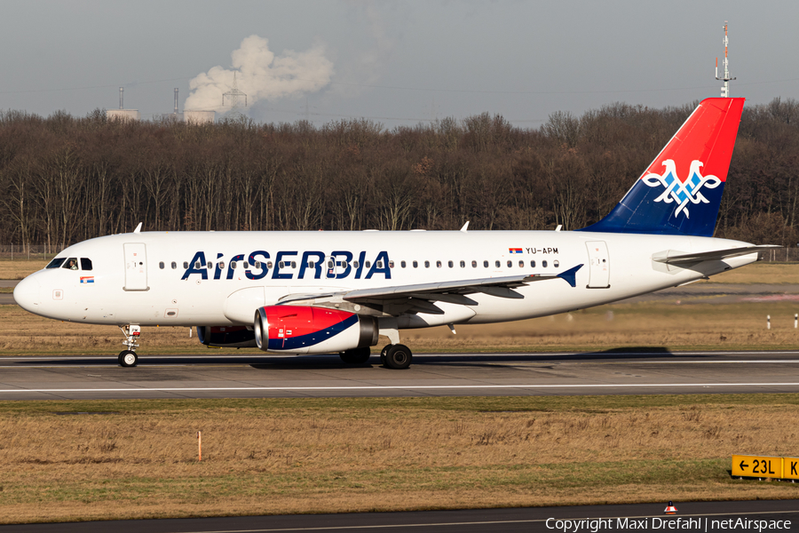 Air Serbia Airbus A319-132 (YU-APM) | Photo 611741