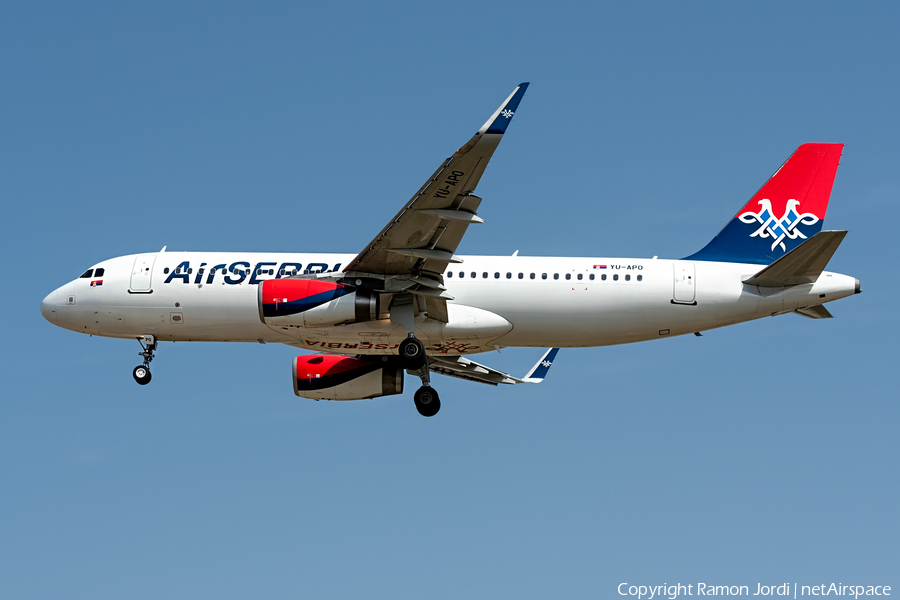 Air Serbia Airbus A320-232 (YU-APO) | Photo 604590