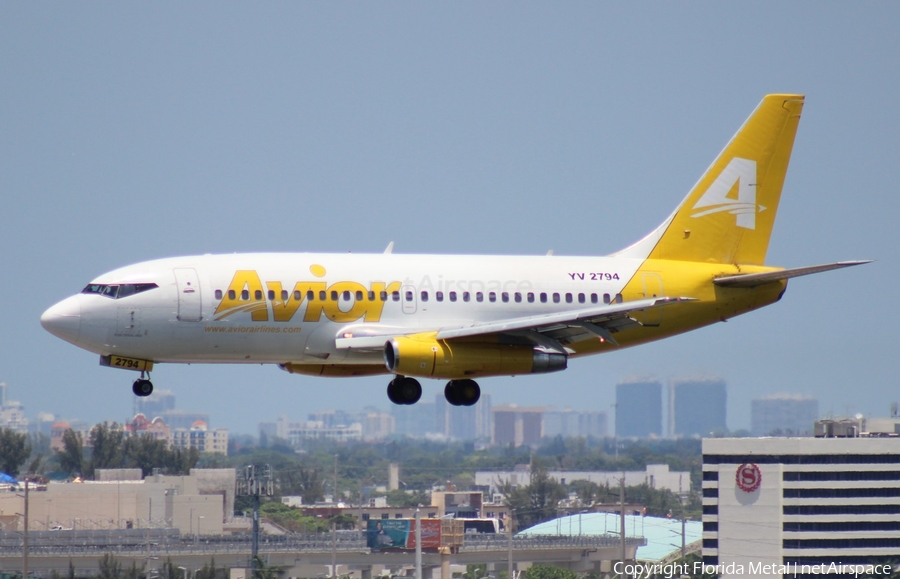 Avior Airlines Boeing 737-232Adv (YV2794) | Photo 295706