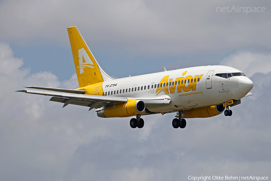 Avior Airlines Boeing 737-232Adv (YV2794) | Photo 38990