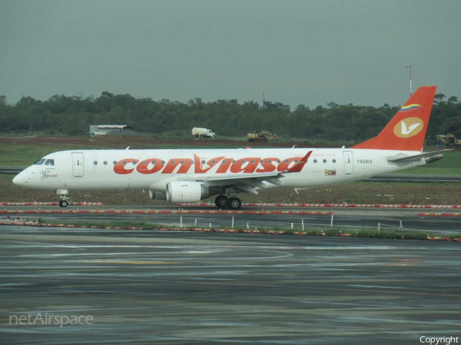 Conviasa Embraer ERJ-190AR (ERJ-190-100IGW) (YV2913) | Photo 361906