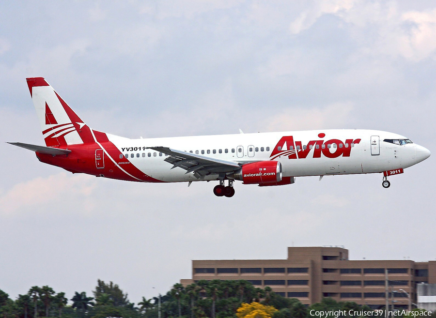 Avior Airlines Boeing 737-401 (YV3011) | Photo 106507