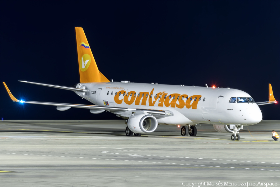 Conviasa Embraer Lineage 1000 (ERJ-190-100 ECJ) (YV3016) | Photo 192982